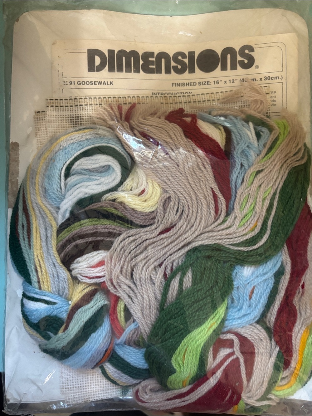 Dimensions Needlepoint Kit - Goosewalk - Picture 2 of 3